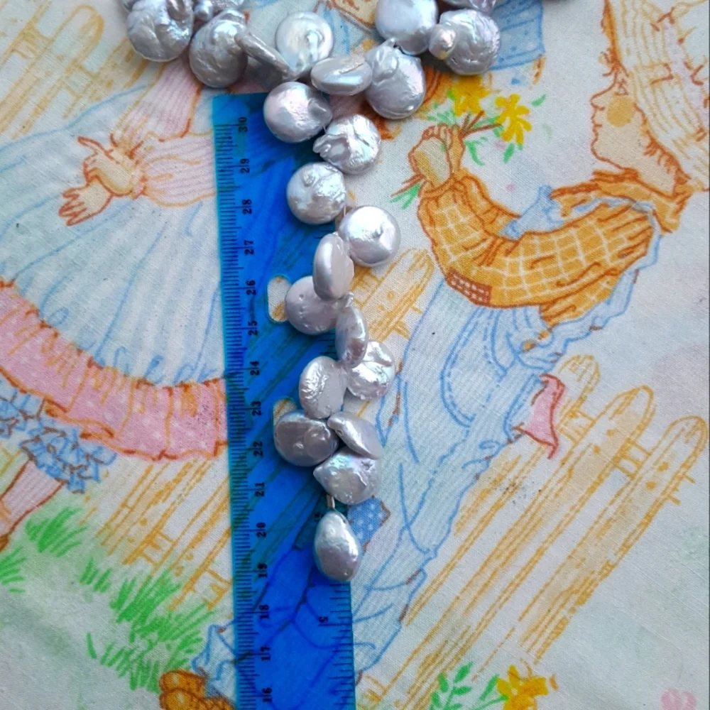 KC Sterling Baroque Y Pearl Necklace Y